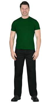 Футболка тёмно-зелёная  160г/м2 - фото 174076