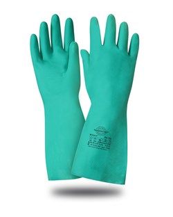Перчатки Safeprotect МЕТЕОР-SP (нитрил, хлопк.слой, толщ.0,38 мм, дл.320мм) - фото 174459