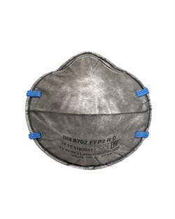 Респиратор ВМ-8702 NR D FFP2 (12 ПДК) без клапана, чашеобразная, от аэрозолей (кр20х720) - фото 178984