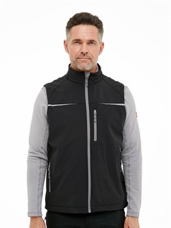 Жилет утепл SoftShell TRUD муж FITTER 2611 черный/серый - фото 193945