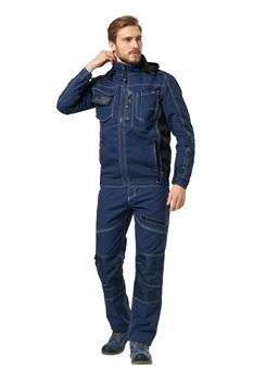 Куртка "Смарт" т.синий 270 г/м.кв, 65%ПЭ+35%ХБ, Canvas КУР752 - фото 48479