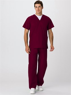 Костюм универсальный хирурга (тк.Панацея,160), бордовый - фото 48751