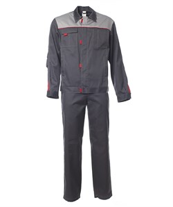 Костюм ФАВОРИТ 1 куртка, брюки (тк.Орион-1,200), т.серый/серый - фото 49578
