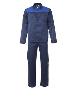 Костюм Аскет куртка, брюки (тк.Смесовая,200), т.синий/васильковый - фото 49718
