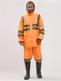 Костюм влагозащитный сигнальный Турист СОП (Нейлон/ПВХ,170), оранжевый - фото 53186