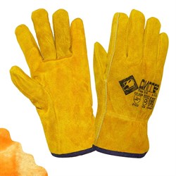 Перчатки ДИГГЕР цельноспилковые желтые утепленные (ПЕР316) - фото 54428