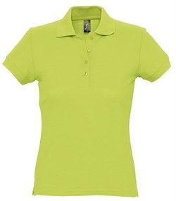 Рубашка поло женская Passion 170, зеленое яблоко - фото 54666