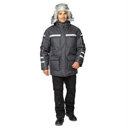 Куртка мужская утепленная Аляска Ультра темно-серая - фото 55677