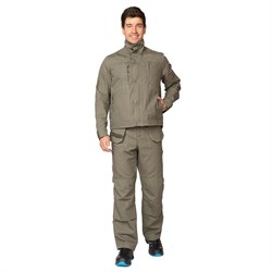Костюм мужской Викинг 2021 хаки (куртка и брюки) - фото 55891
