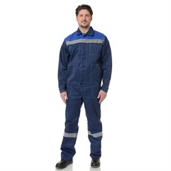 Костюм мужской Пантеон синий/василек (куртка и брюки) - фото 56362