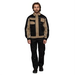 Куртка мужская Бренд бежево-черная - фото 57075