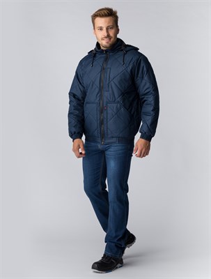 Куртка демисезонная Бомбер-Люкс (тк.Дюспо), т.синий - фото 5855