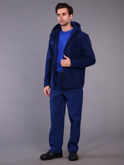 Куртка мужская (тк.Флис, 280), т.синий - фото 58895