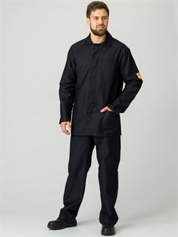 Костюм Молескин с ОП-пропиткой ТУ NEW (тк.Молескин,280) брюки, черный - фото 58923