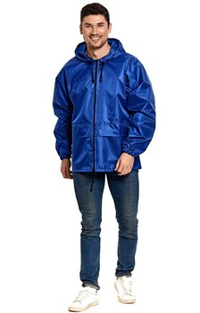 Куртка-дождевик Лидер (Таффета/Оксфорд, 240), синий - фото 59027