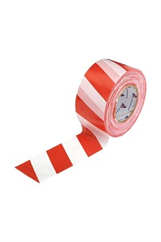 Лента оградительная "Эконом" красный/белый 75мм (200м) ЛЕН911 - фото 59775