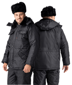 Куртка зимняя для Охранника, черный - фото 60229