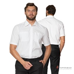 Сорочка мужская с короткими рукавами белая - фото 60233