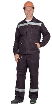 Костюм "СИРИУС-ТРОЯ" куртка, брюки 100% х/б, пл. 320 г/кв.м - фото 60249