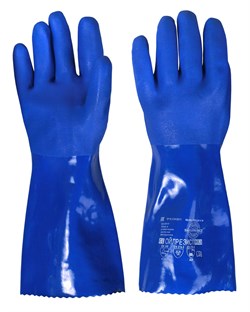Перчатки Safeprotect ОЙЛРЕЗИСТ (интерлок+ПВХ, дл.35см) - фото 60489