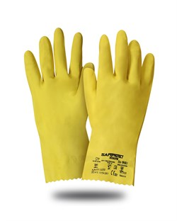 Перчатки Safeprotect ЭКОХОУМ (латекс, хлопк.слой, толщ.0,40мм, дл.300мм) - фото 60494