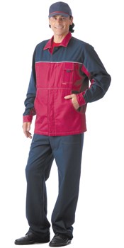 Костюм "СИРИУС-СМЕНА" куртка, полукомбинезон, 100% х/б,  пл. 210 г/кв.м - фото 61245