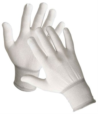 Перчатки нейлоновые, белые - фото 6242