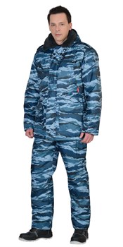 Костюм "СИРИУС-Безопасность" зимний: куртка, п/комб. КМФ серый вихрь - фото 64516