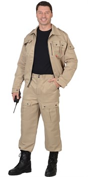 Костюм "СИРИУС-Фрегат" куртка, брюки (тк. Грета 210) песочный - фото 64554