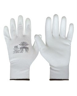 Перчатки Safeprotect НейпПол-Б (нейлон+полиуретан, белый) - фото 66096