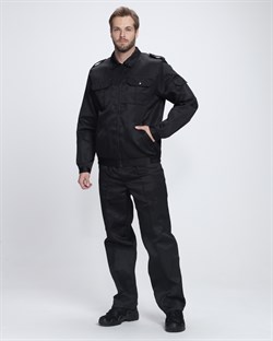 Костюм Дозор (тк.Смесовая,210) брюки, черный - фото 68012