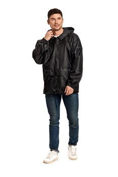 Куртка-дождевик Лидер (Таффета/Оксфорд, 240), черный - фото 68970