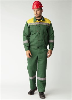 Костюм Легион-1 СОП (тк.Смесовая,210) брюки Леон, зеленый/желтый - фото 69540