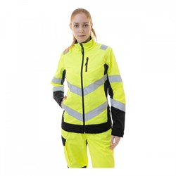 Женская сигнальная куртка Brodeks KS229, желтый/черный - фото 71997