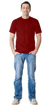 Футболка бордовая Сириус Стандарт 160г/м2  (ЧЗ) - фото 76475