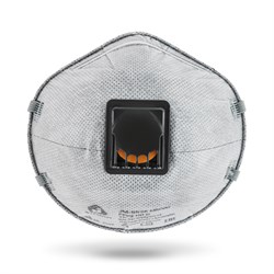 JM-8626 Micron Одноразовый респиратор с клапаном с углем А, FFP2 NR D, чашеобразный (упак. 10шт) - фото 77064