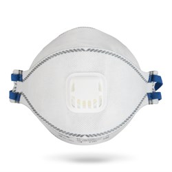 JM-9328 Micron Flex Респиратор с клапаном, с угольным слоем E, трехпанельный, класс защиты FFP2 NR D - фото 77107