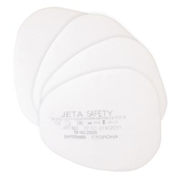 6023-P3RD Фильтр противоаэрозольный Jeta Safety класса P3 R (предфильтр), в упаковке 4 шт/коробка 400 шт - фото 77191