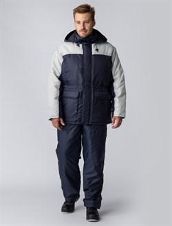 Куртка зимняя для инженера NEW (тк.Оксфорд), т.синий/серый - фото 8047