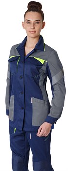 Куртка удлиненная женская PROFLINE BASE, т.синий/серый - фото 8086