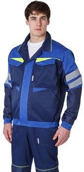 Куртка укороченная мужская PROFLINE BASE, т.синий/васильковый - фото 8096