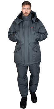 Костюм СИРИУС-ГОРКА зимний, куртка, брюки, серый - фото 83940