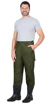 Брюки СИРИУС-ГЕО (п-но палаточн.) Хаки - фото 84020
