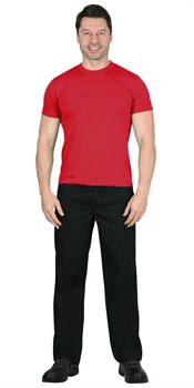 Футболка красная СИРИУС-СТАНДАРТ 160г/м2 в уп.100 шт. за шт. - фото 84174