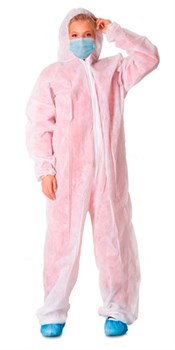 Комбинезон одноразовый спанбонд 30 гр/м2 белый (ЧЗ) - фото 84625