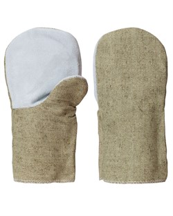 Рукавицы брез. со спилковым наладонником (брез.пл.480г,п/н брез.пл.400,спилок КРС 0,9-1,2 мм.) - фото 85177