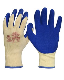 Перчатки Safeprotect ХЕДМЕН (хлопок с п/э+рельефный латекс) - фото 85199