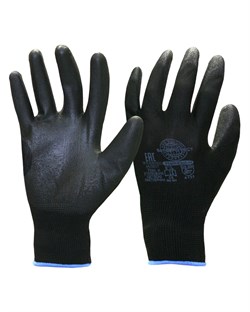 Перчатки Safeprotect НейпПол-Ч (нейлон+полиуретан, черный) - фото 85235