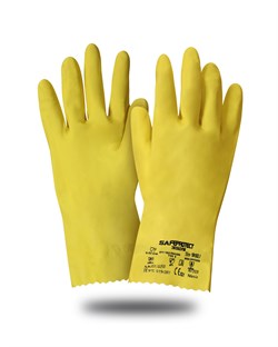 Перчатки Safeprotect ЭКОХОУМ (латекс, хлопк.слой, толщ.0,40мм, дл.300мм) - фото 85319