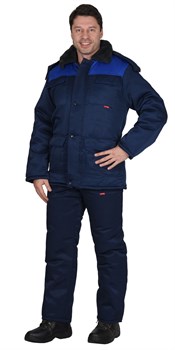 Костюм СИРИУС-ПРОФЕССИОНАЛ куртка, брюки синий с васильком - фото 86461